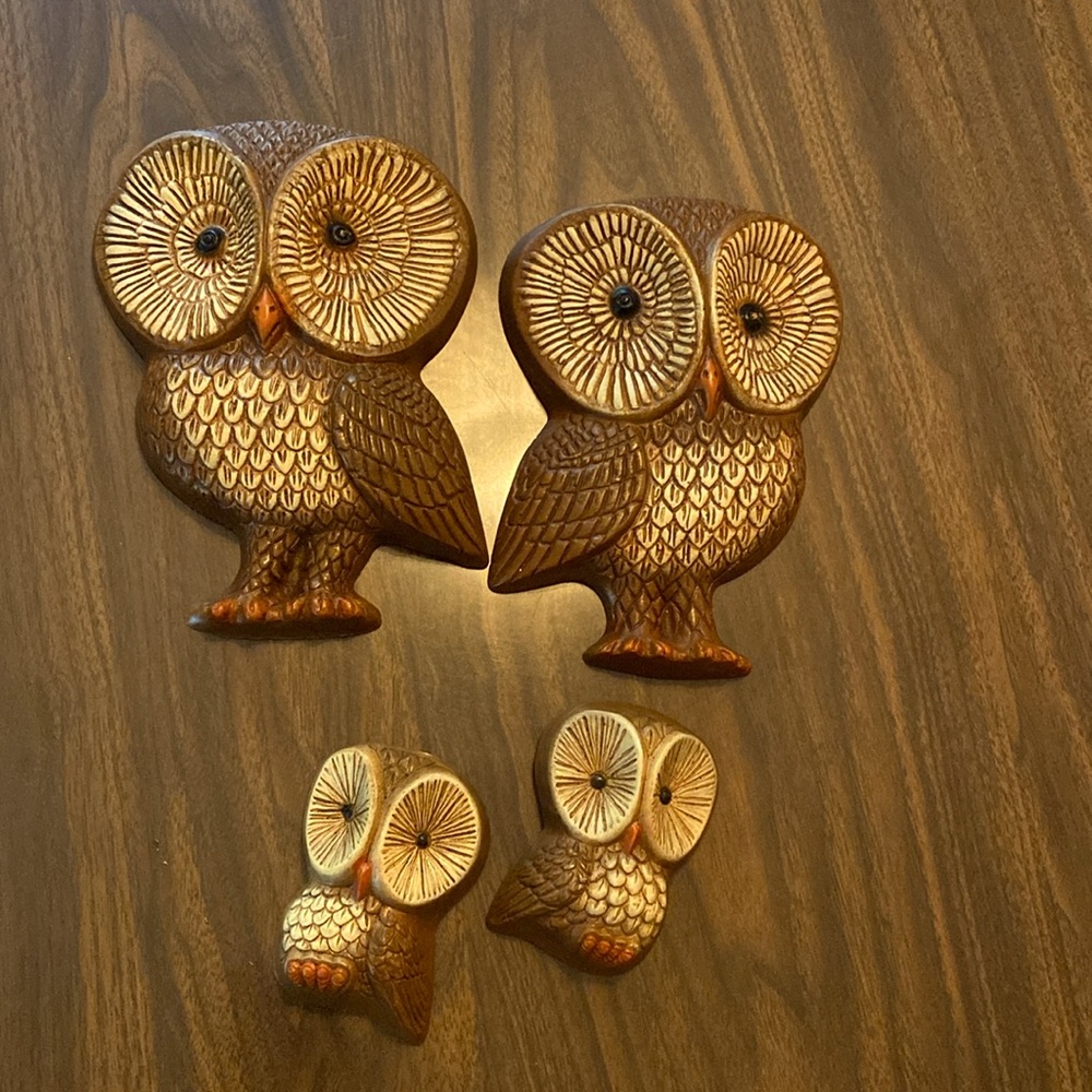 MCM Family of Owls Wall Decor Fall